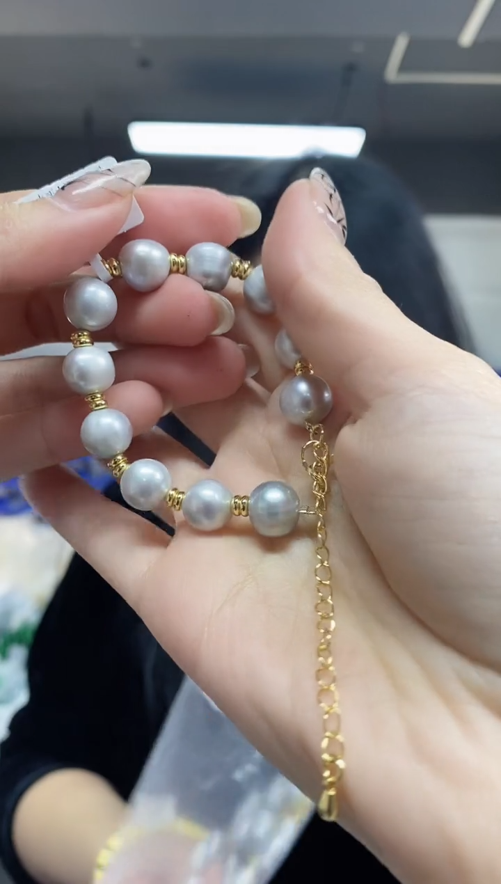【闪购商品】海水珍珠手串未镶嵌多样性发其一颜色微差