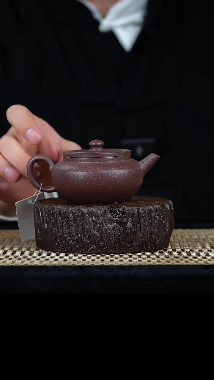 【闪购商品】手工原矿老紫泥金鼓  160cc