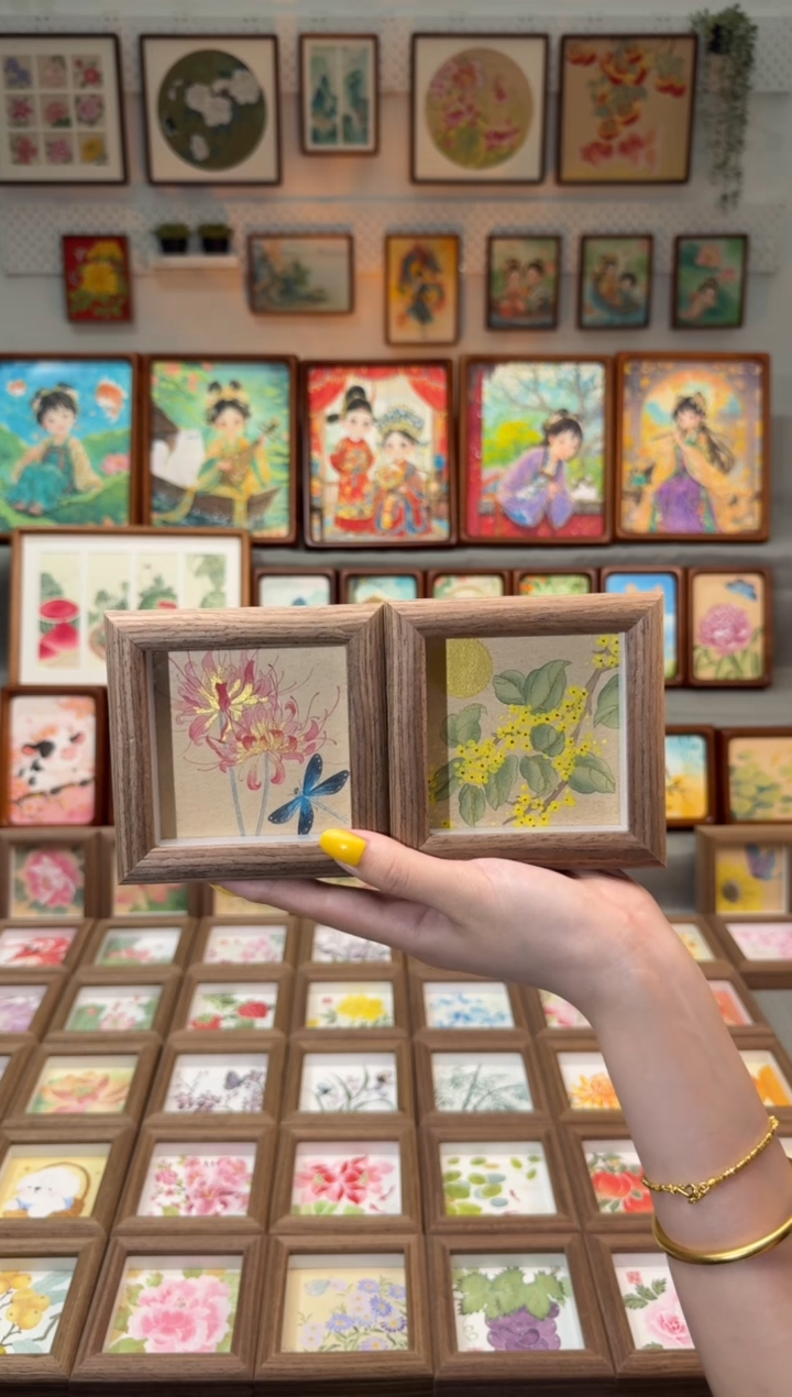 国画彼岸花 小桂花 一组11