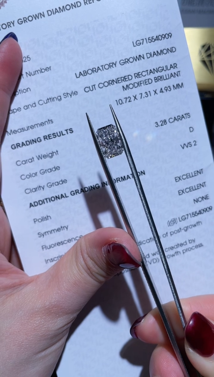 裸石实验室培育钻石3.28D715540909