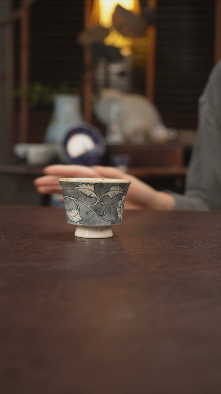 杯景德镇陶瓷杯碗柴烧多人