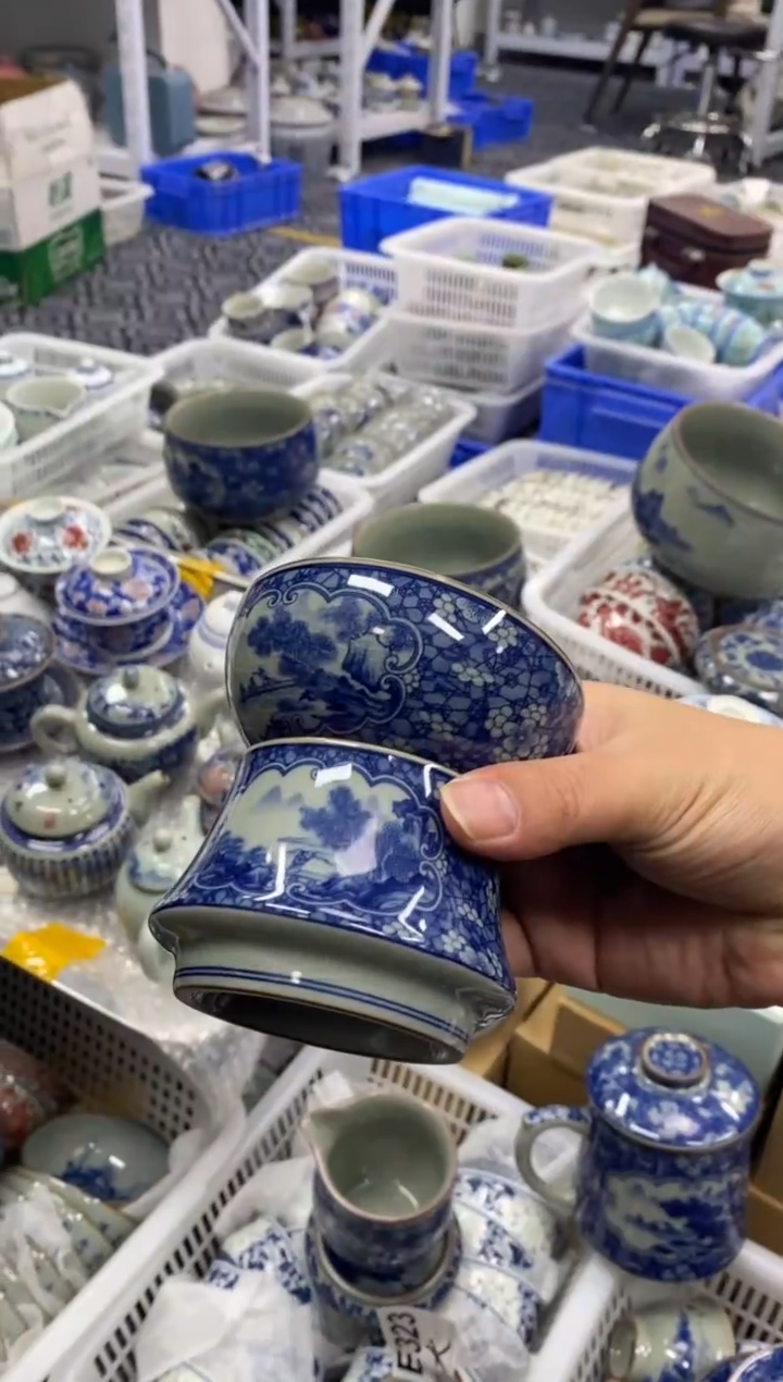 摆件陶景德陶瓷茶具茶漏