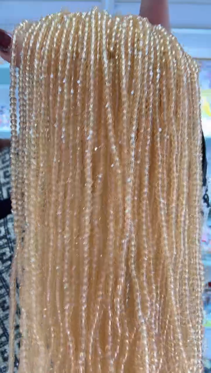 玻璃0823卡4水晶扁10条浅香槟色