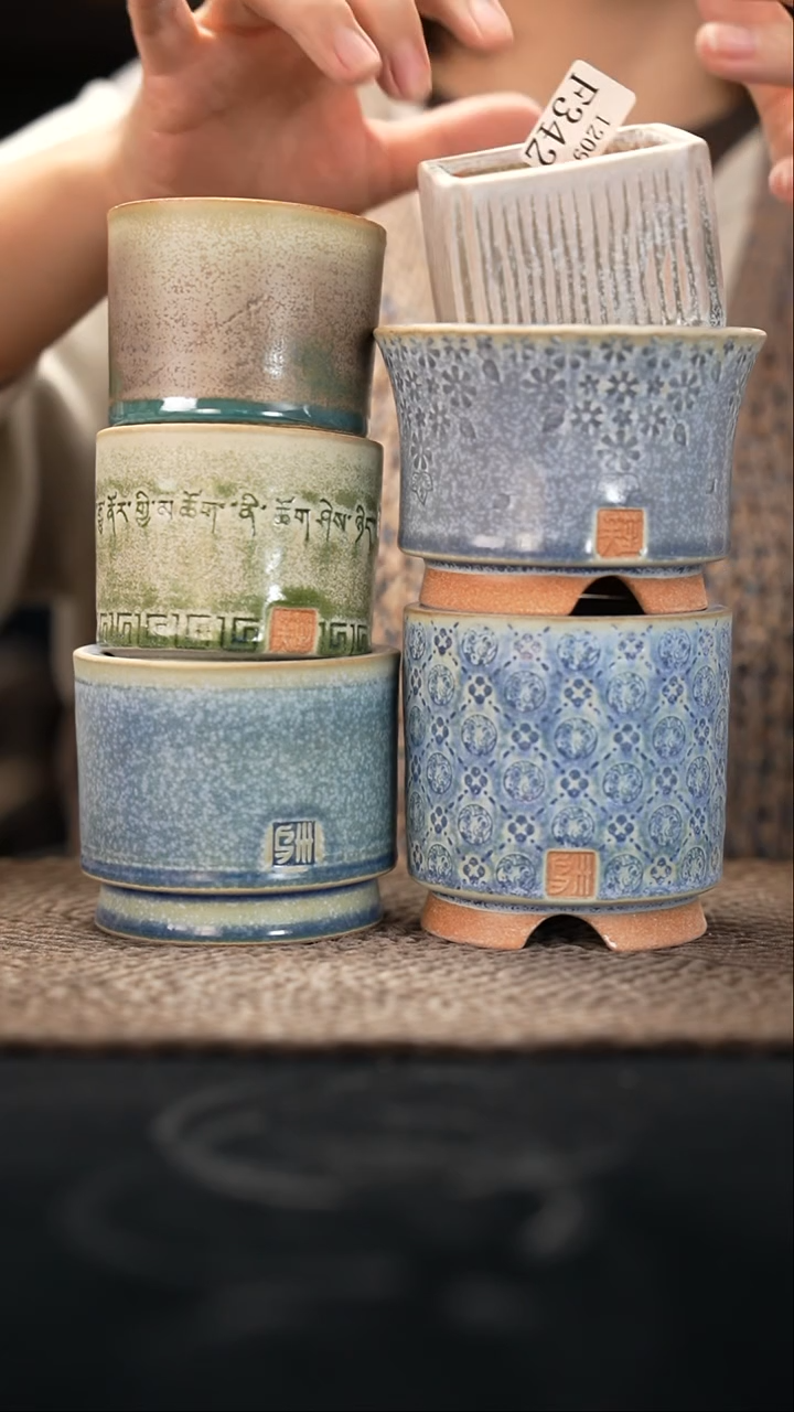 口径花盆-12-9-342一组6个默认有瑕