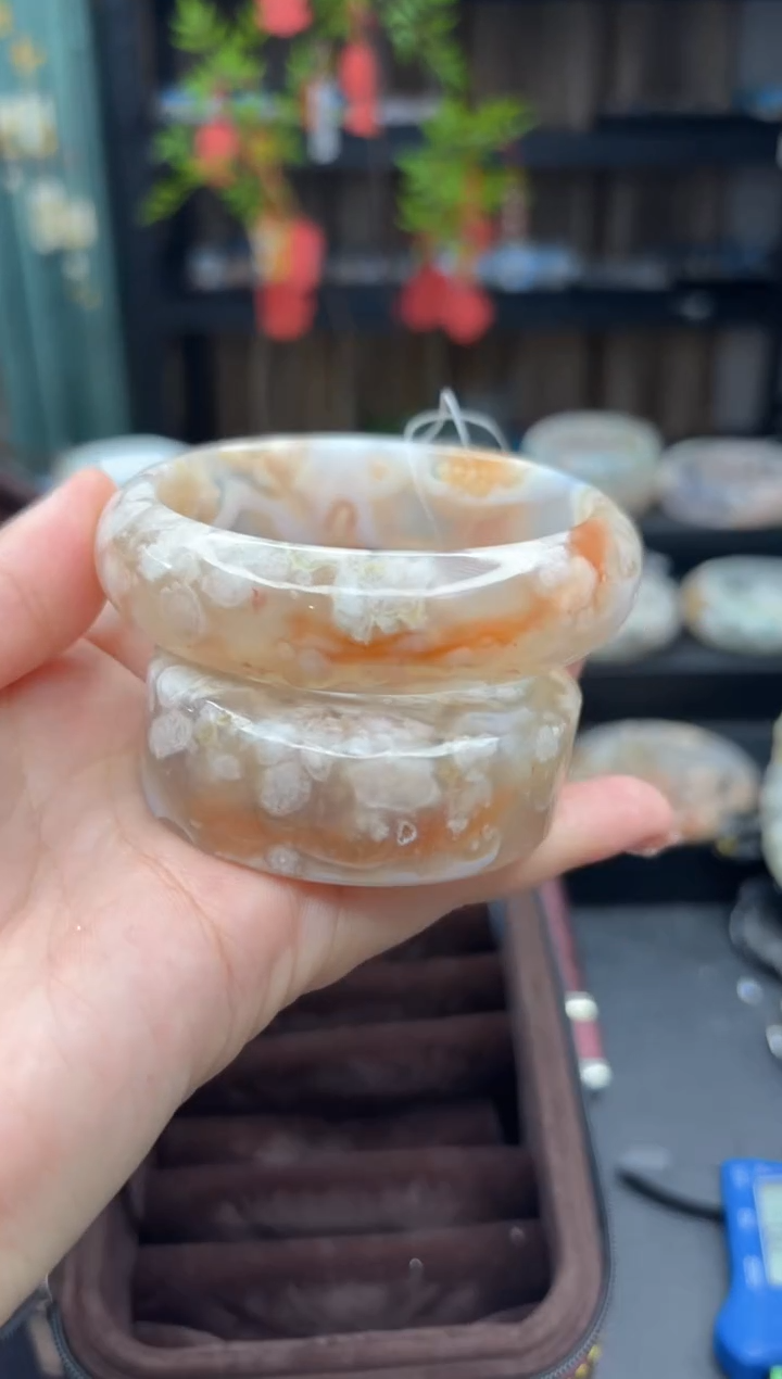 【闪购商品】石英质玉手镯未镶嵌254（59圈赠送镯心）