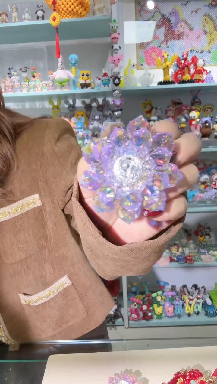 玻璃0240莲花材料包1套真紫色