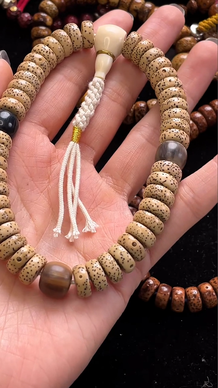 手串星月菩提精工级陈籽药片11*5手持