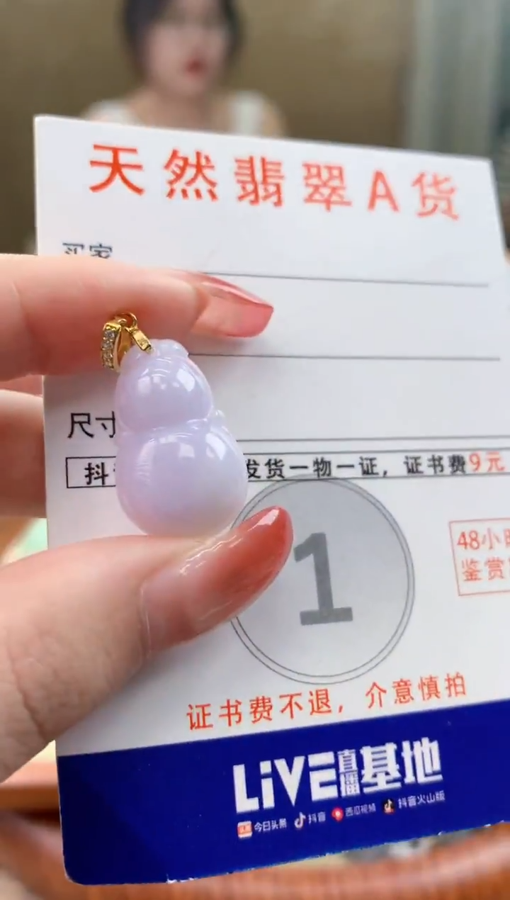 颈饰未镶嵌翡翠天然A货翡翠挂件