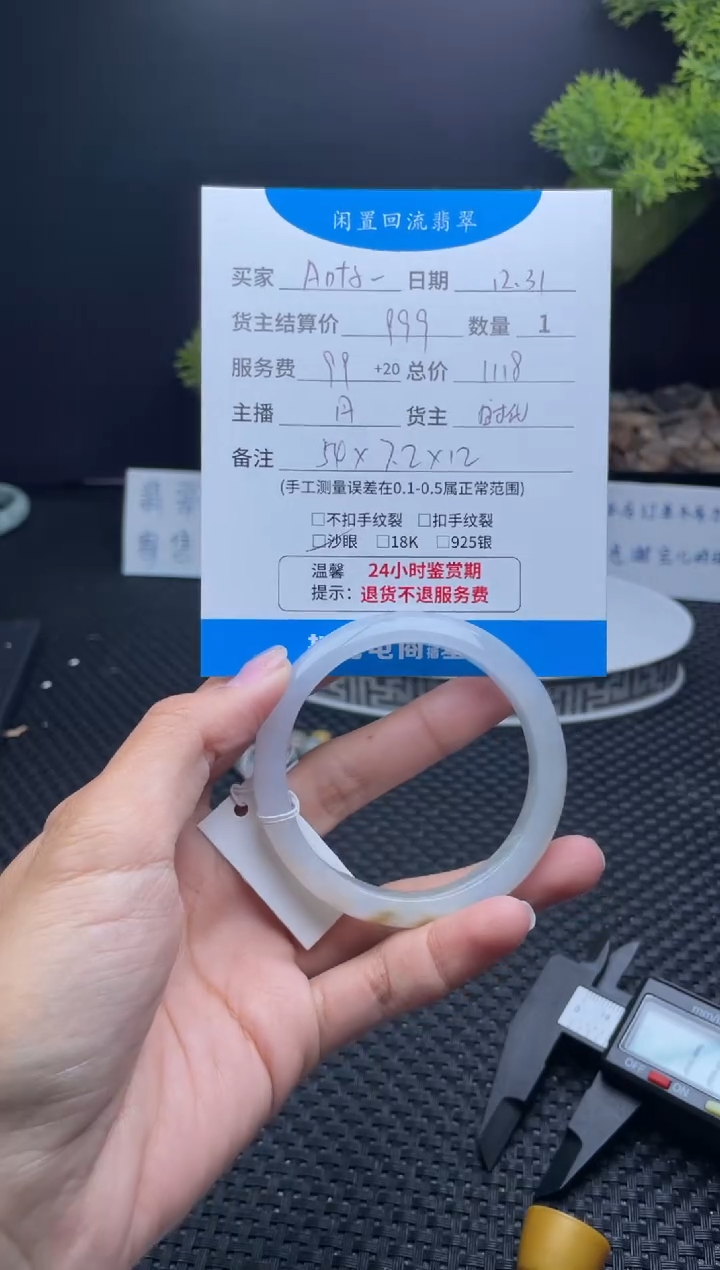 未镶嵌手镯翡翠A****叶手镯