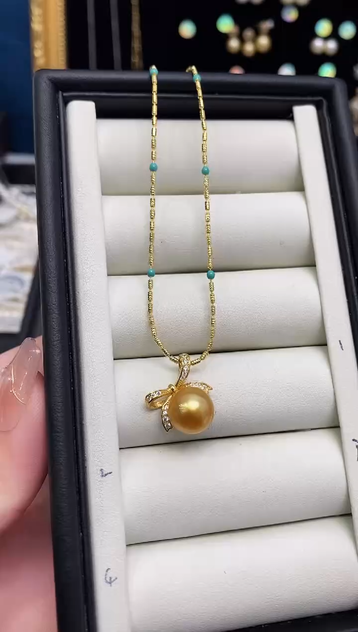 【闪购商品】海水珍珠颈饰银S925镶嵌10-11mm