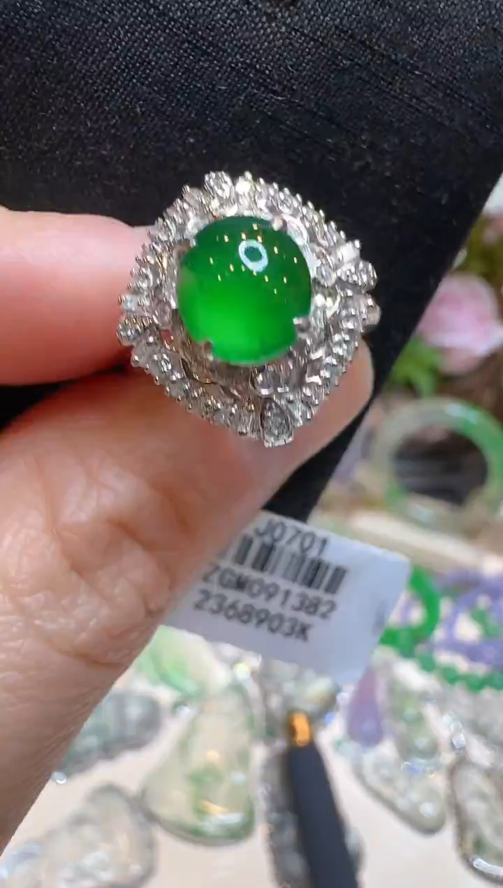 【闪购商品】翡翠戒指18K金镶嵌多样性团购发一件