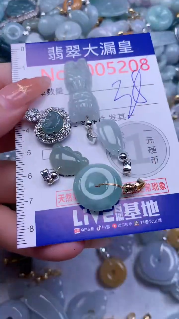 翡翠未镶嵌吊坠(不含链)5208