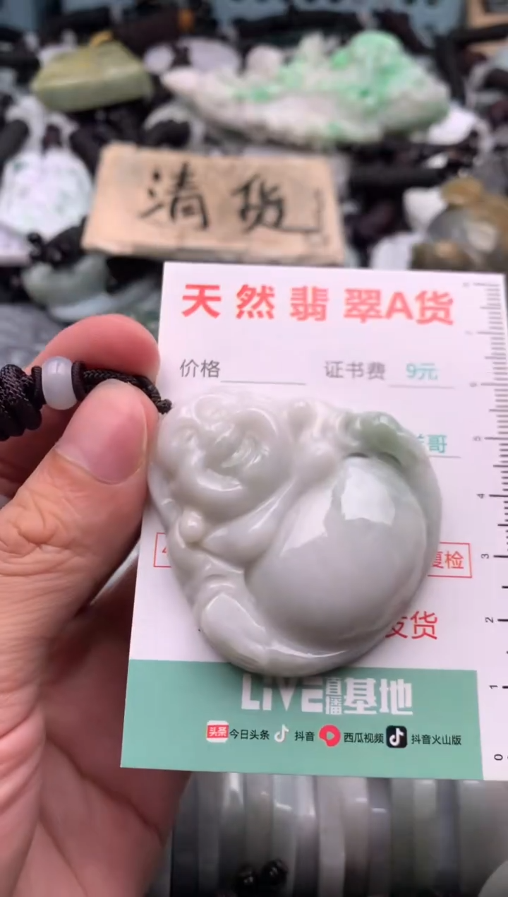 翡翠未镶嵌吊坠(不含链)1
