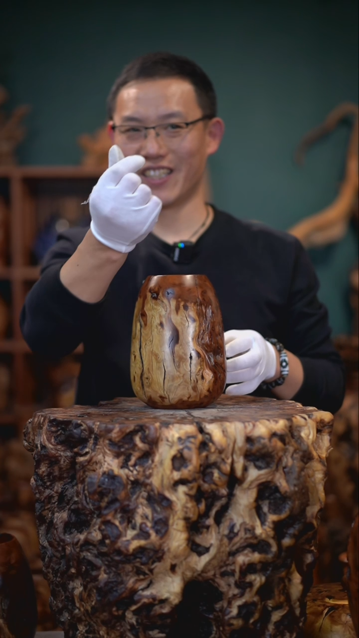 【闪购商品】枣木雷击枣木鸡心罐