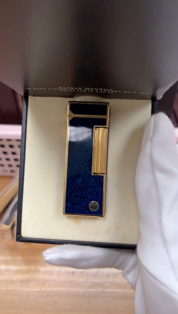 纯铜登家金色5代七宝烧 带盒