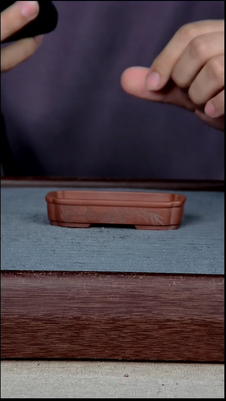 紫砂花盆8.5*3.5*1内径紫砂花盆