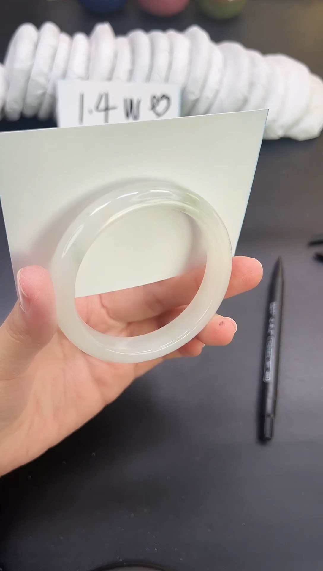 未镶嵌手镯石英质玉A205-56`57