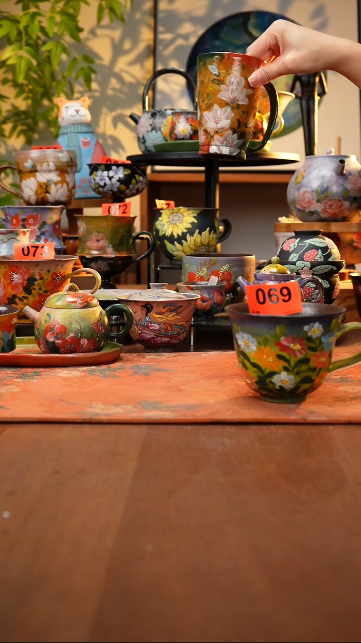 瓷片景德镇手工手绘069