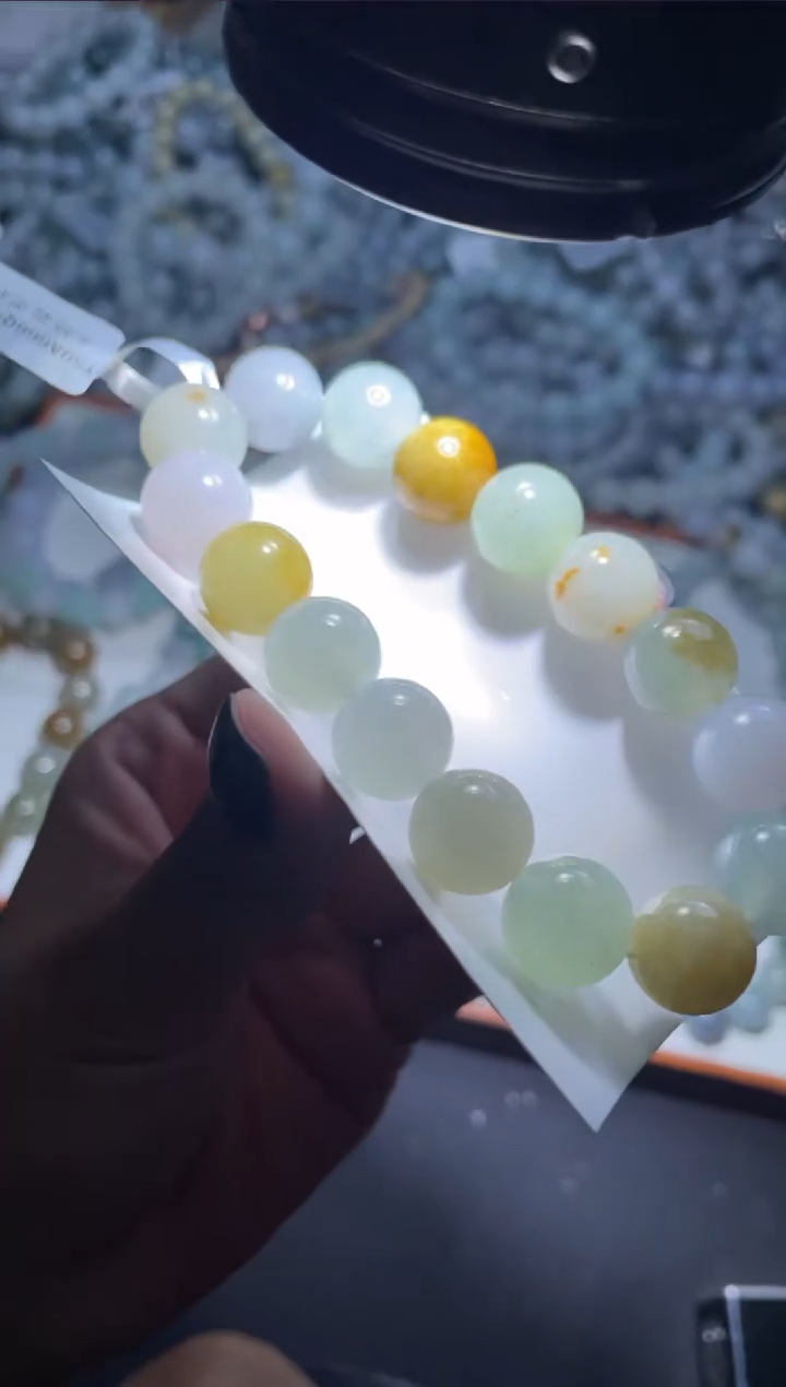 【闪购商品】定制翡翠未镶嵌天然缅甸A货翡翠手串18