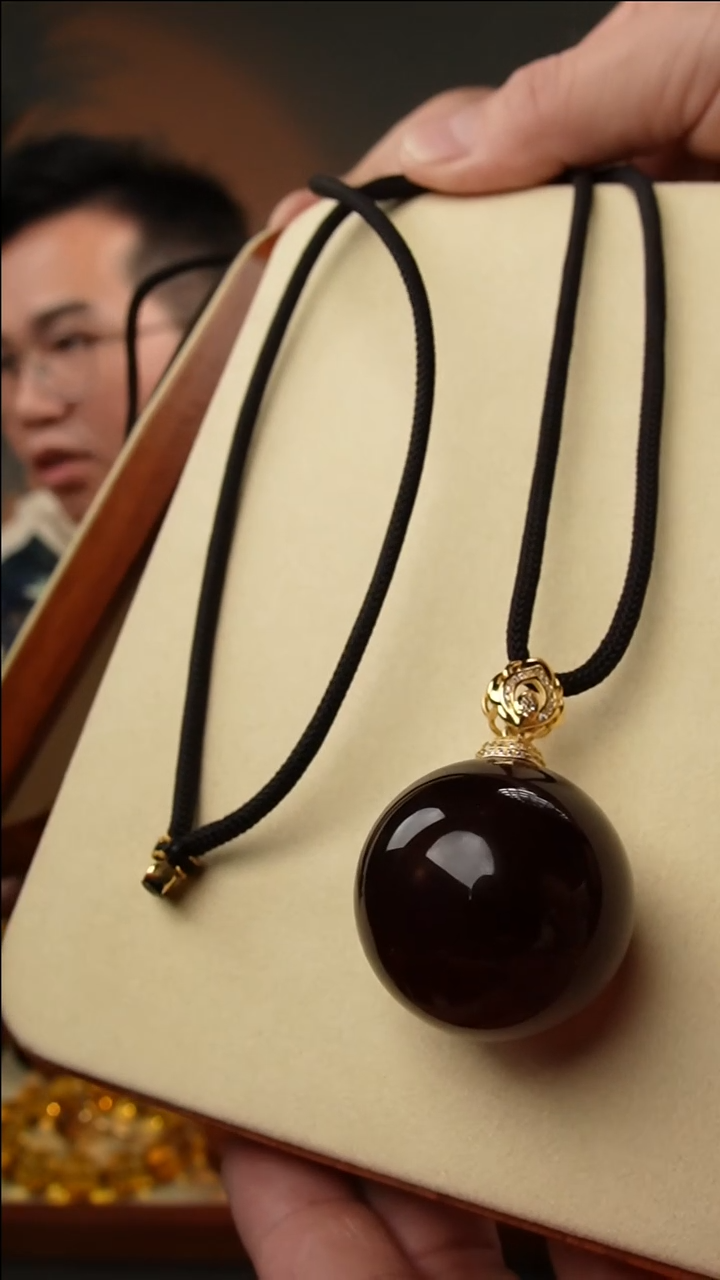 【闪购商品】琥珀颈饰未镶嵌36+紫蜜