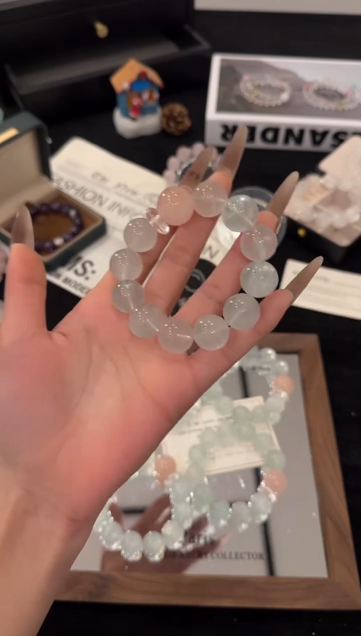 未镶嵌手链水晶绿萤石x3571