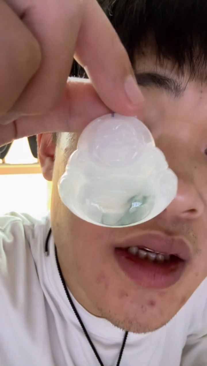 【闪购商品】翡翠颈饰未镶嵌天然翡翠A货孤品一件