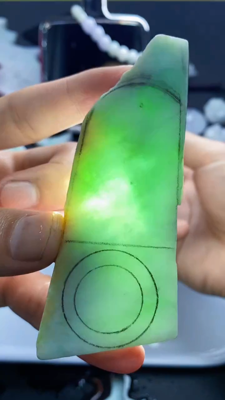 裸石翡翠缅甸A货【海】A35