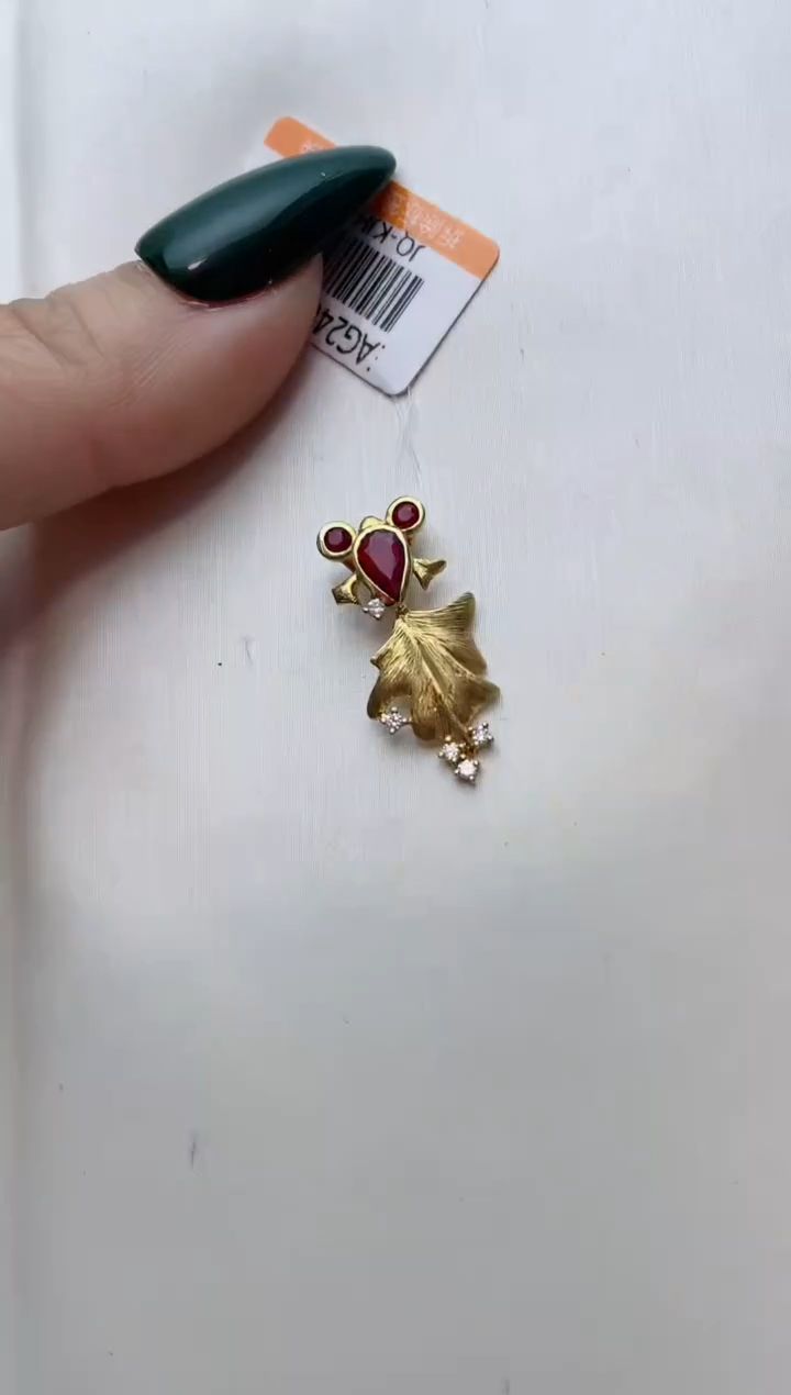 【闪购商品】红宝石颈饰18K金镶嵌A79