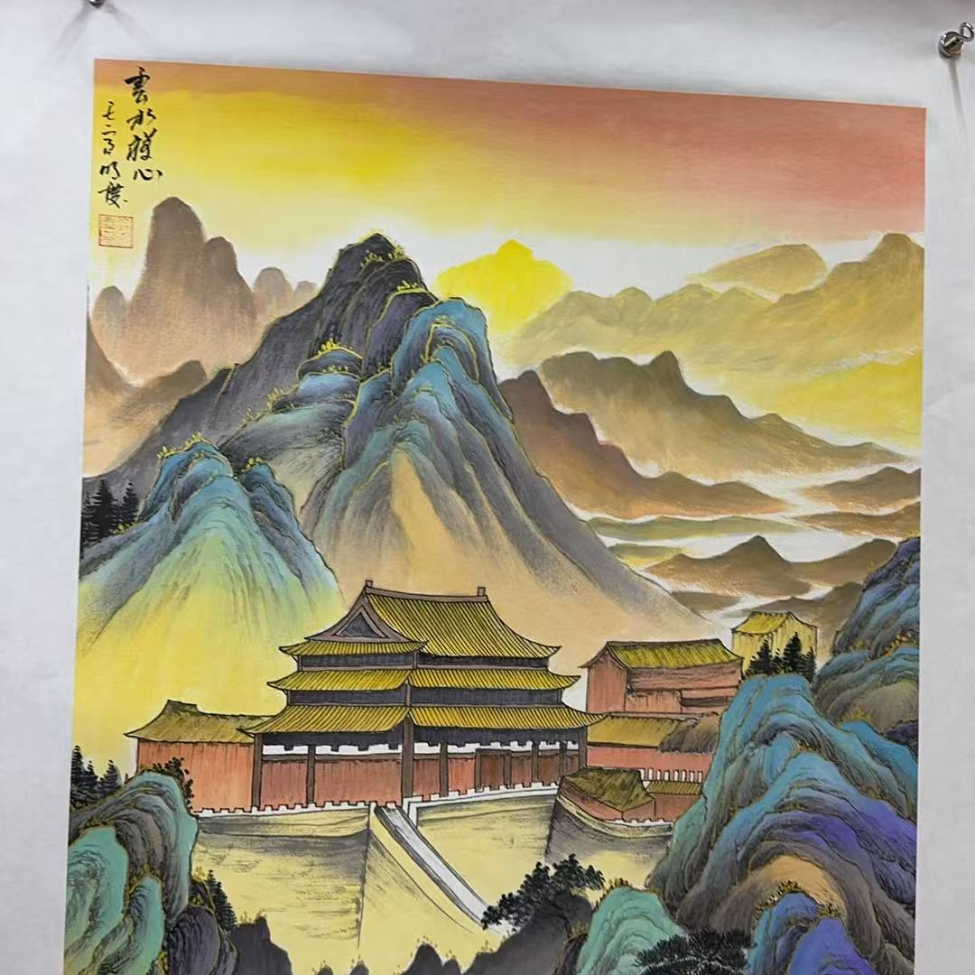 精品-徐明庆-四尺整张-山水界画图
