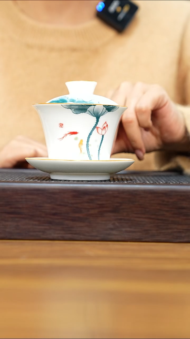 紫砂公道杯景德镇陶瓷盖碗160CC