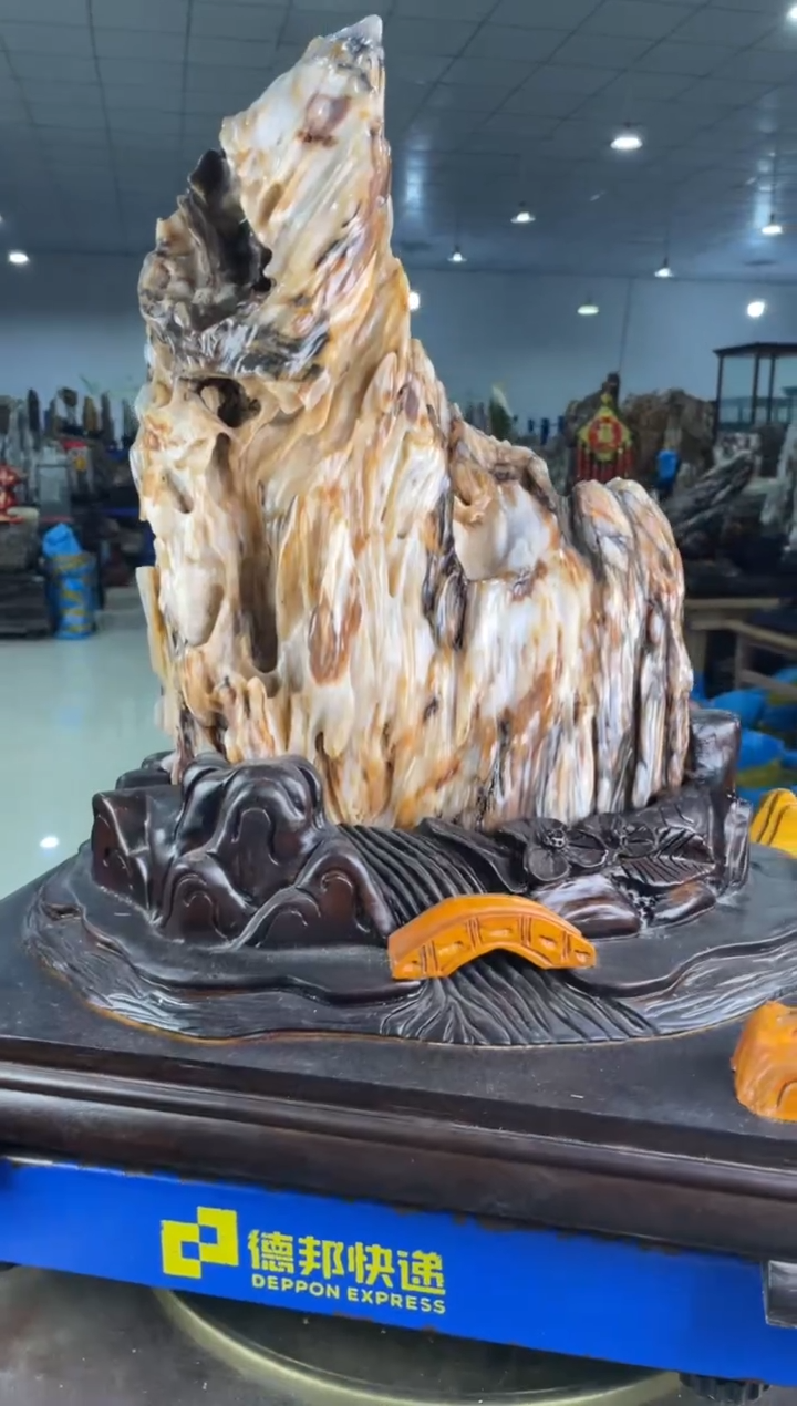 【闪购商品】硅化玉摆件未镶嵌33