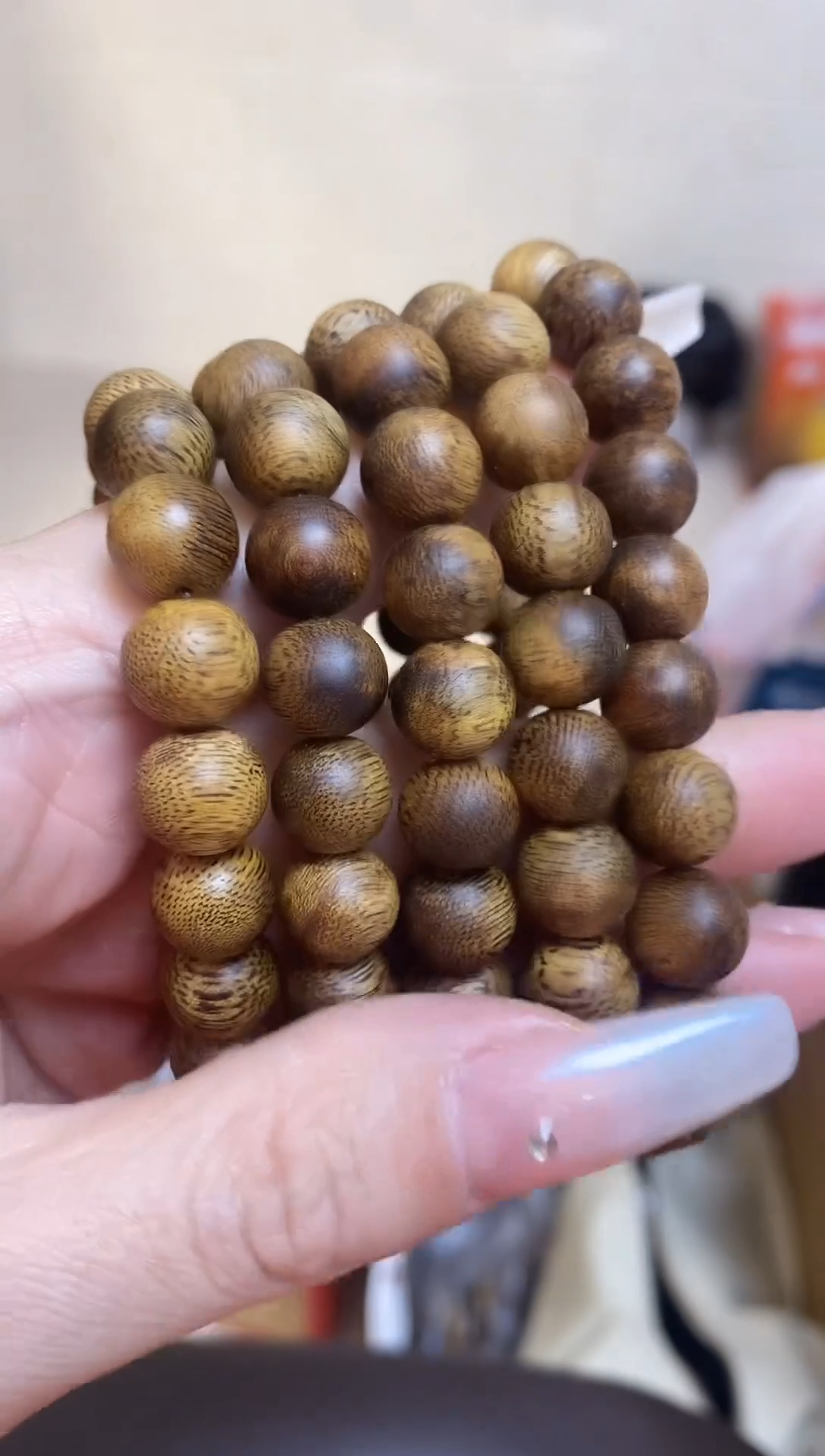 【闪购商品】沉香手串莺歌绿圆珠单圈1.0+多样性发其一