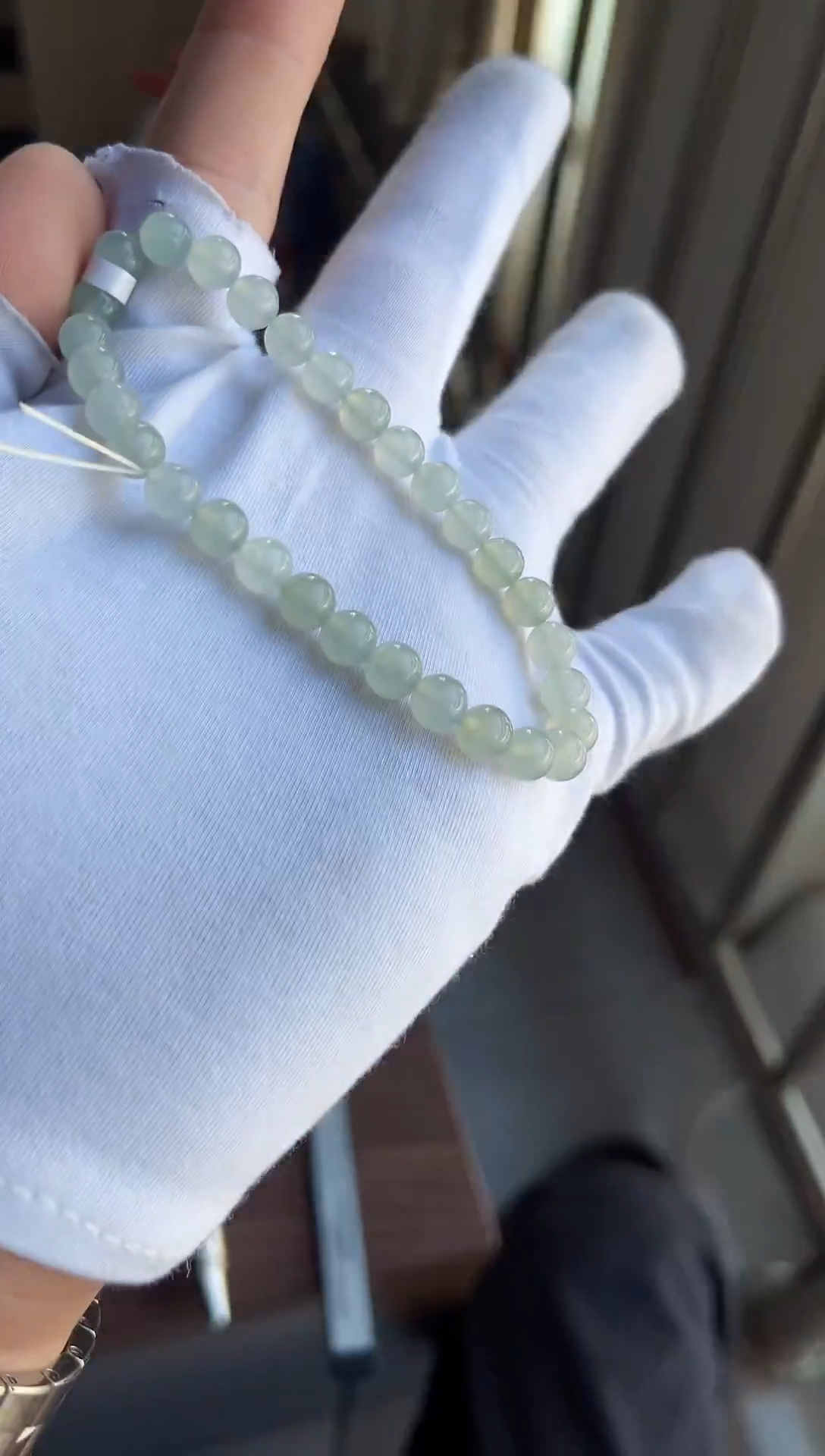 散珠翡翠翡翠手串卡6+