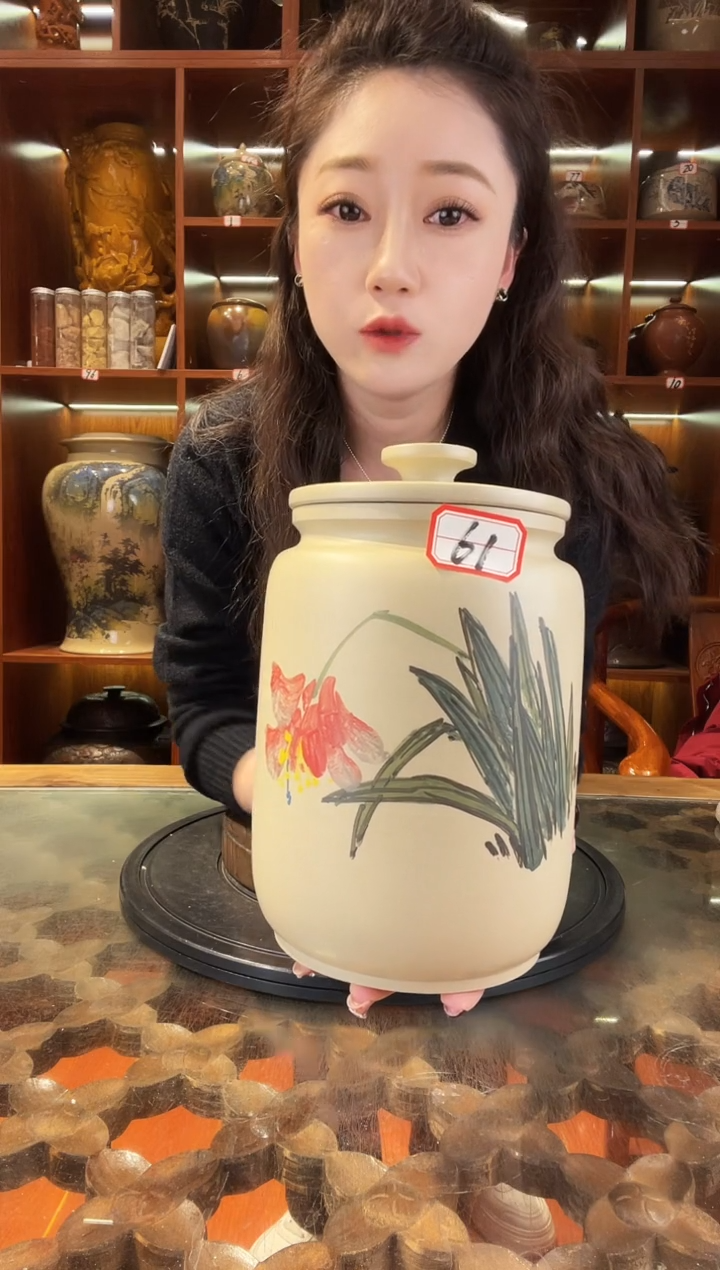 【闪购商品】缸云南建水紫陶白泥小茶罐@61