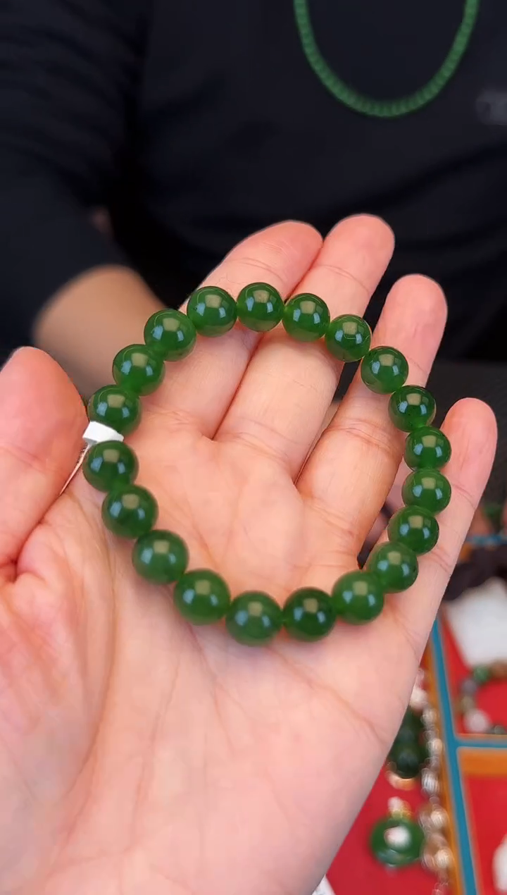 未镶嵌手串和田玉卡10