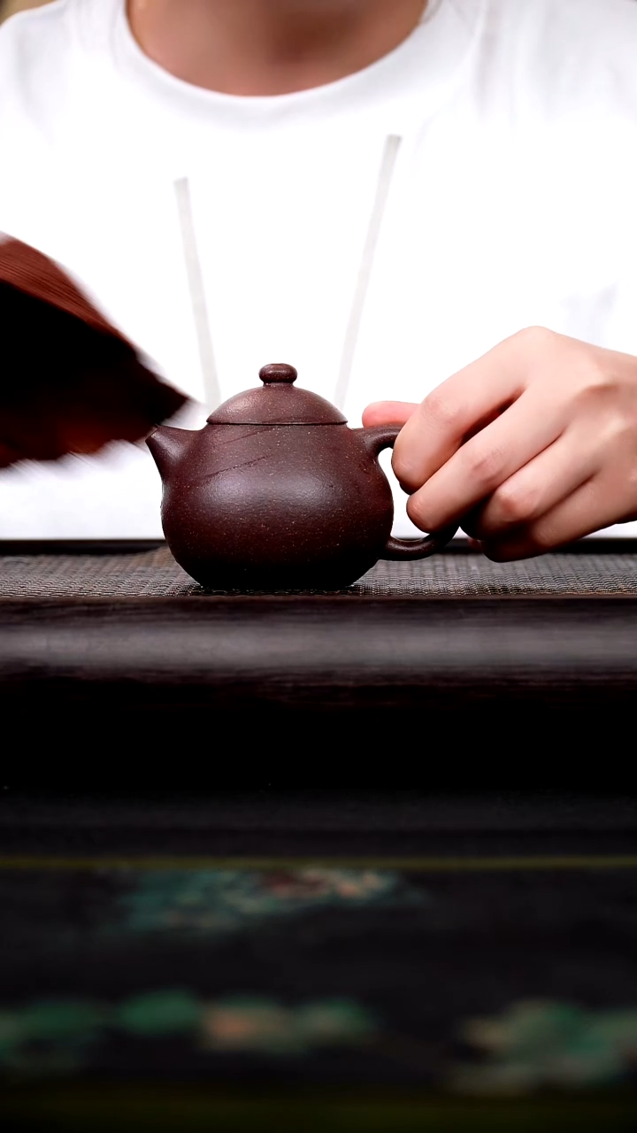 茶壶紫砂小文旦 贵妃紫泥 160cc