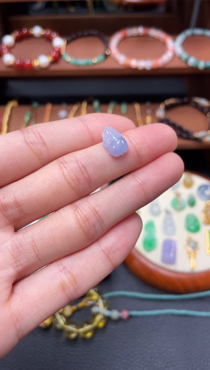 【闪购商品】翡翠吊坠(不含链)18K金镶嵌一个  JK243