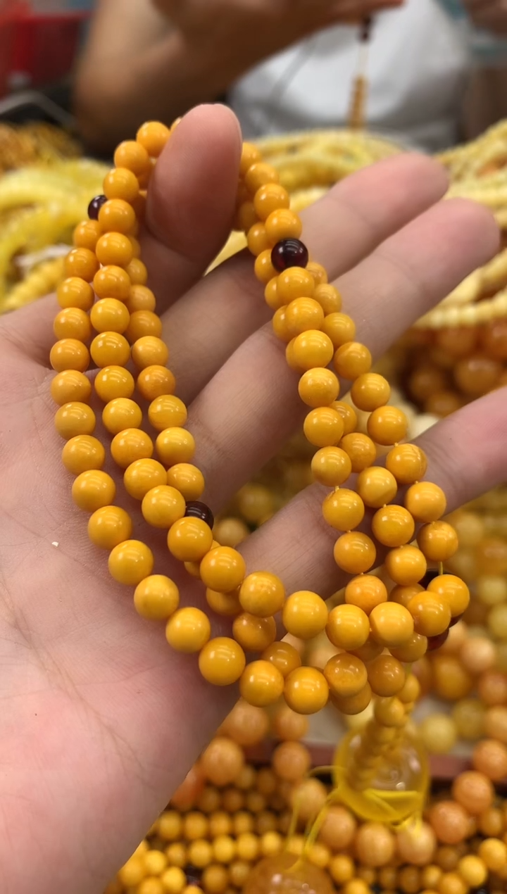 未镶嵌蜜蜡裸石链子