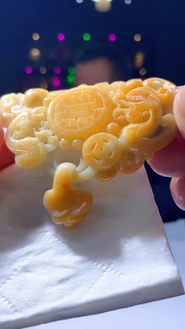 【闪购商品】定制翡翠未镶嵌1015hn-毛货挂件34