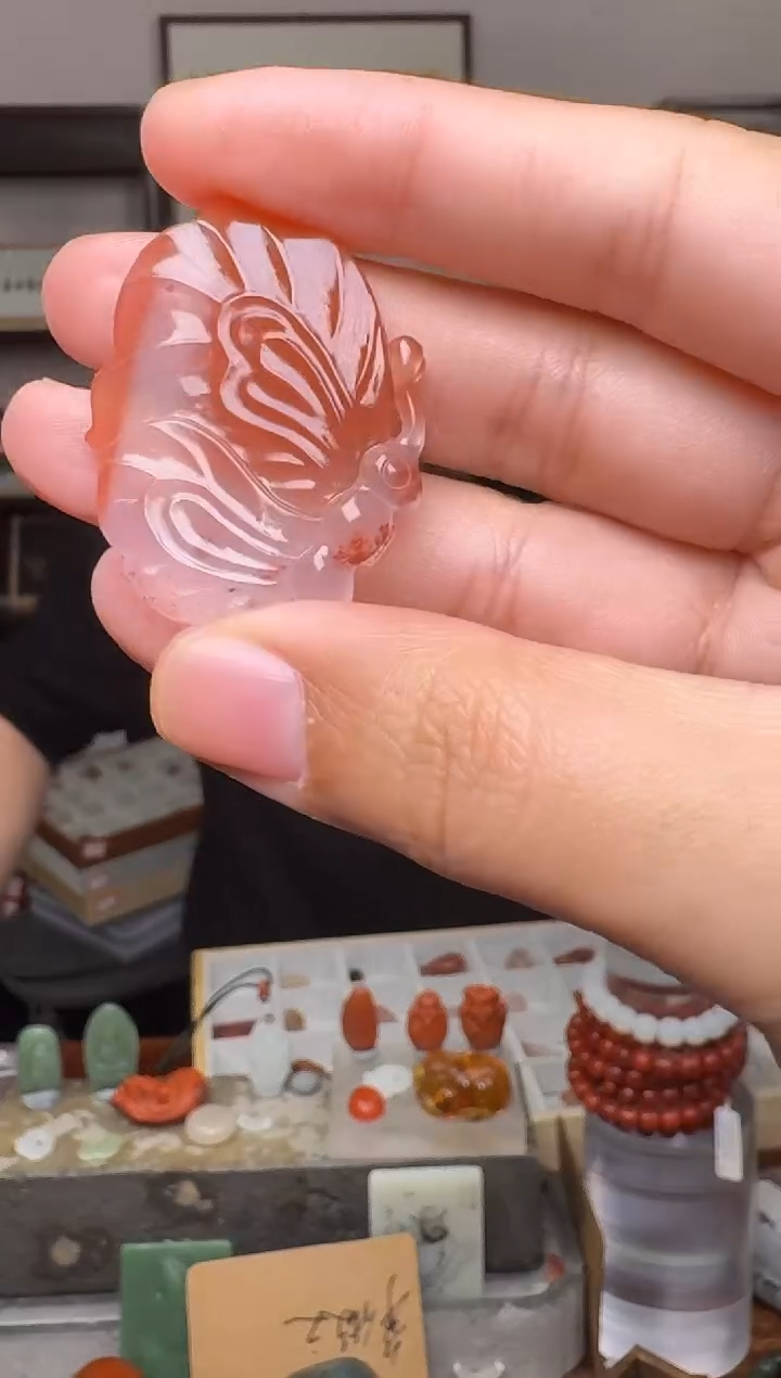 【闪购商品】南红玛瑙挂件未镶嵌5239