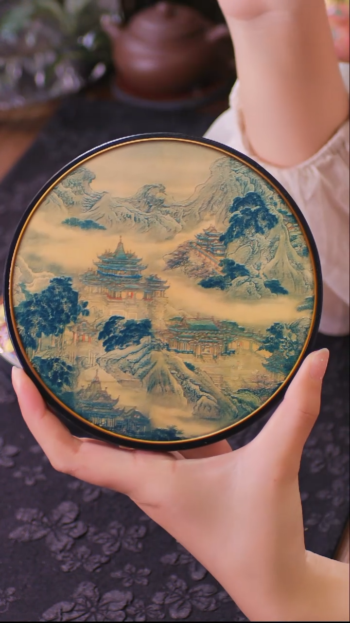 壹藏贰宝蓬莱仙境图案大垫子一片