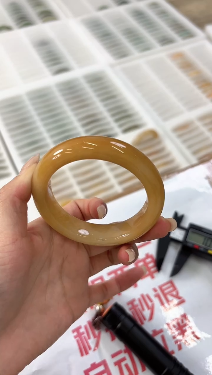 未镶嵌手镯石英质玉106-57HU