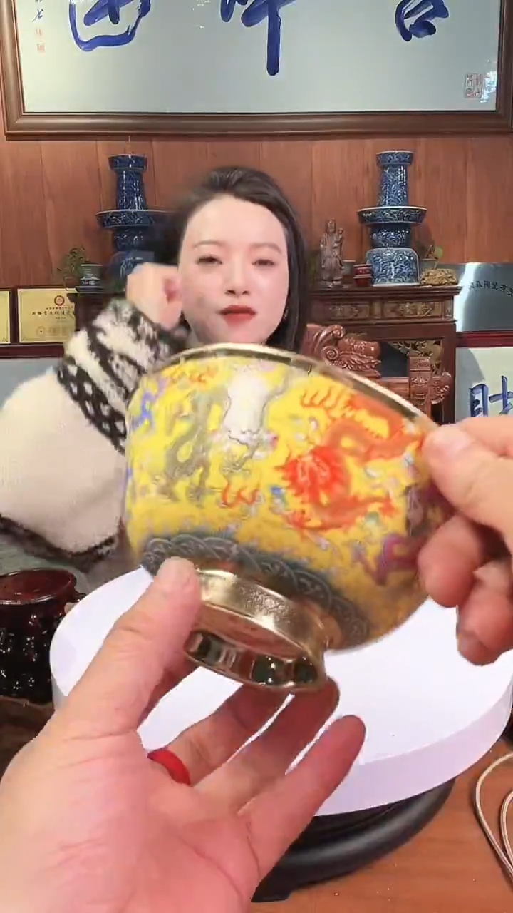 摆件陶景德镇精美陶瓷碗