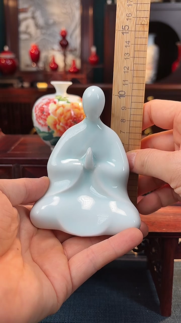 【闪购商品】摆件手工陶瓷无相佛瓷
