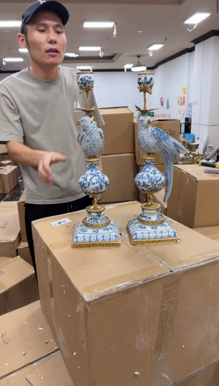 黄铜黛姿家居装饰品摆件  