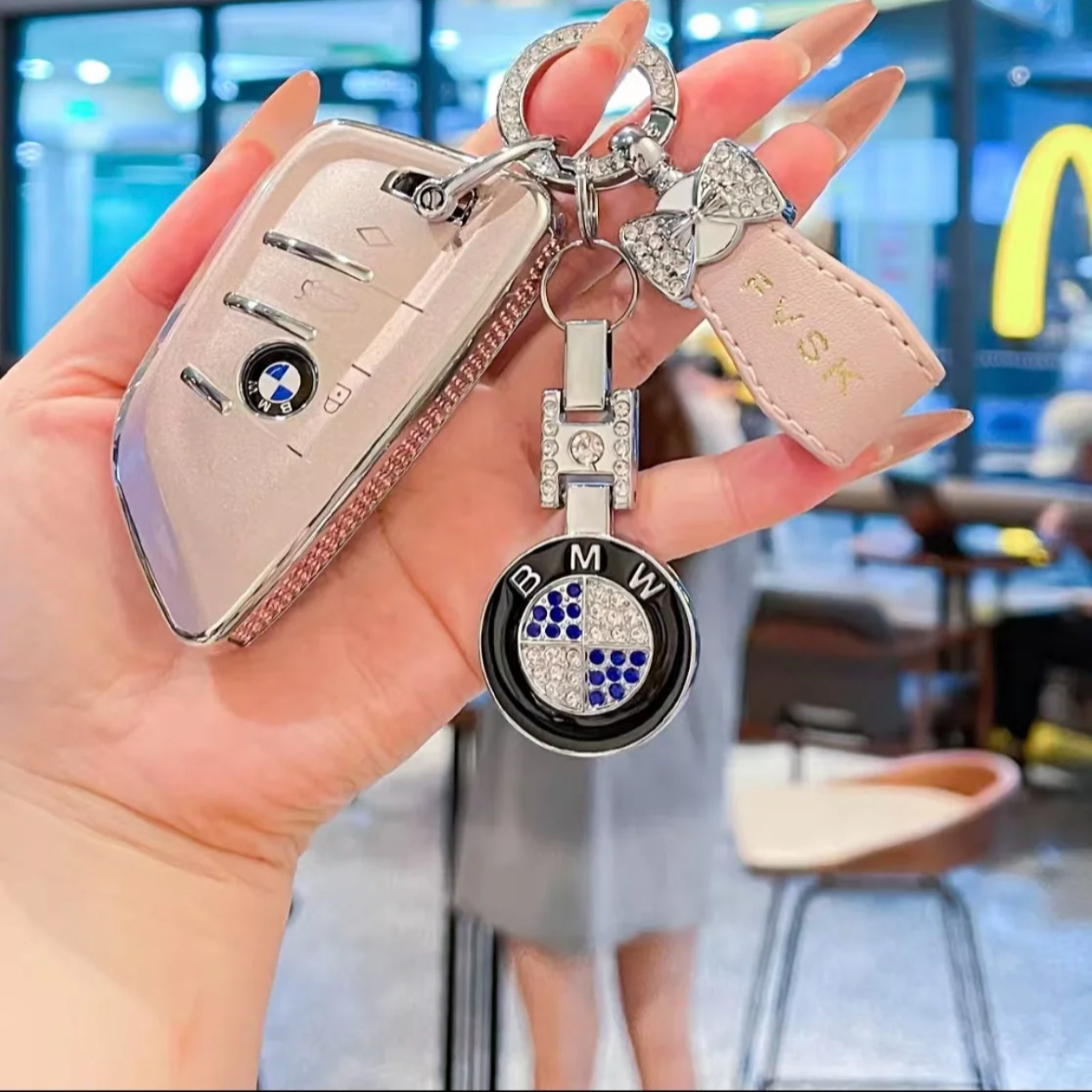 适用新款宝马x5钥匙套ix3x1x2x4车6三4系325li壳530刀锋330扣740m