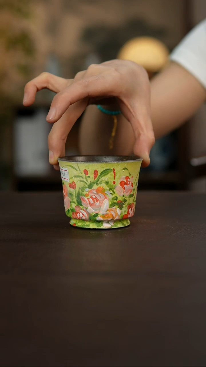 杯景德镇陶瓷杯碗柴烧多人