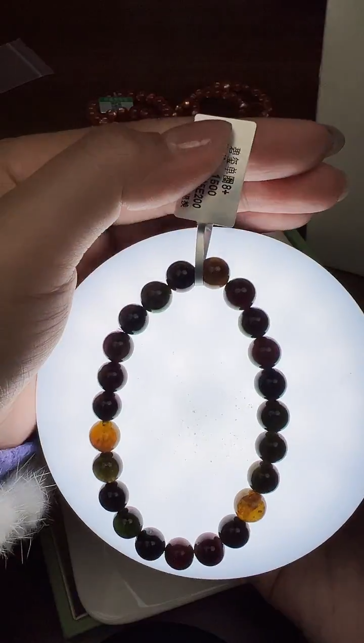 未镶嵌手链碧玺悦3872 约8mm