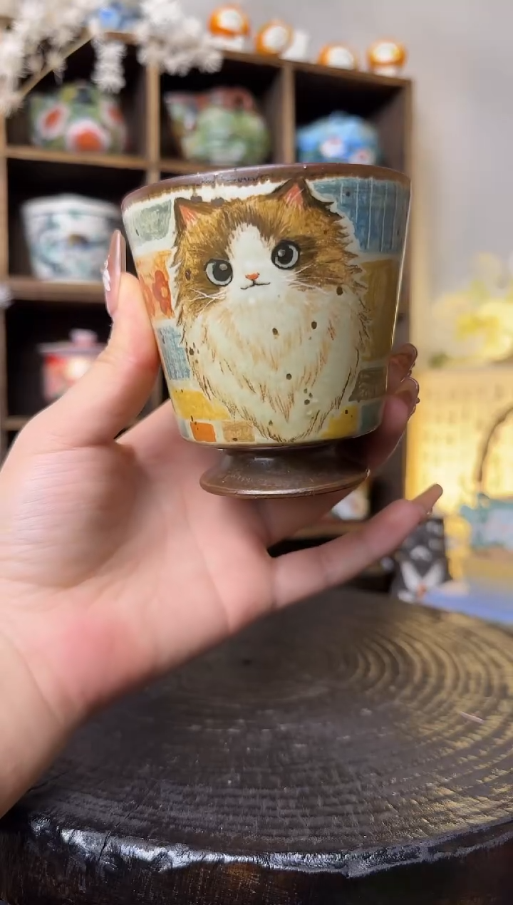 【闪购商品】唐老师布偶猫高足咖啡杯