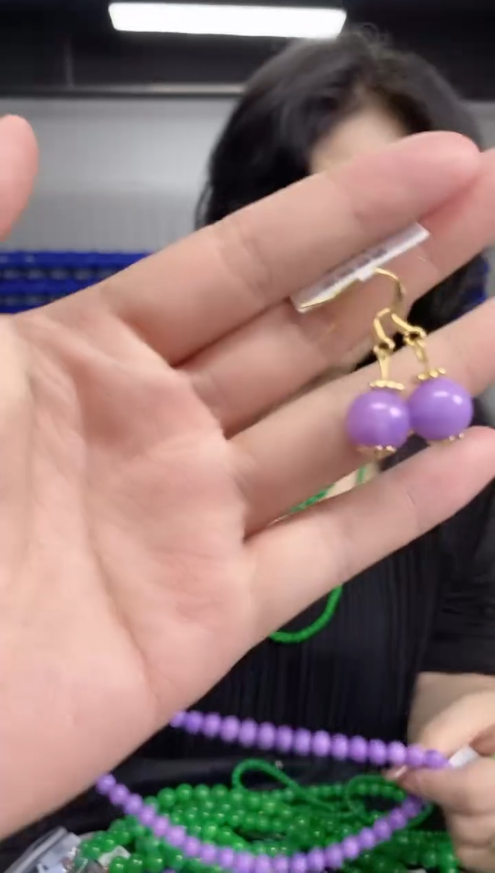 翡翠未镶嵌耳饰闪购链接 多样性发其一颜色微差